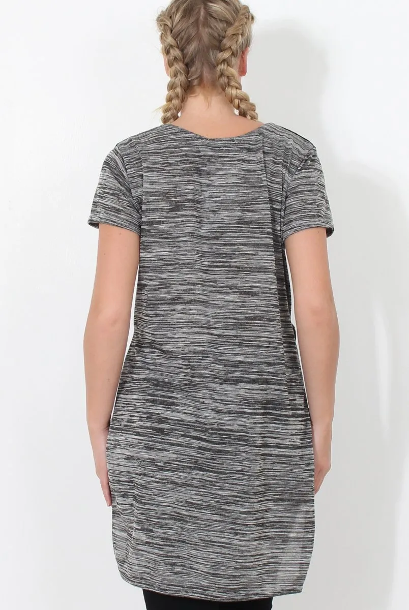 Lois Grey Camo Slogan T-shirt