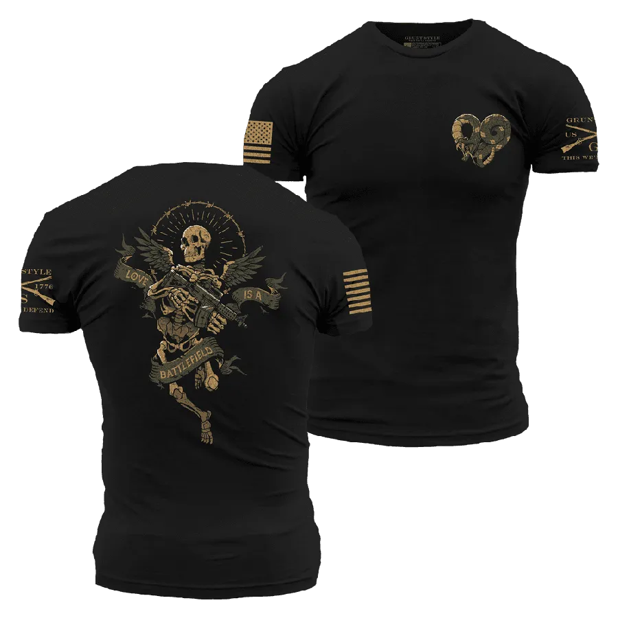 Love Is A Battlefield T-Shirt - Black