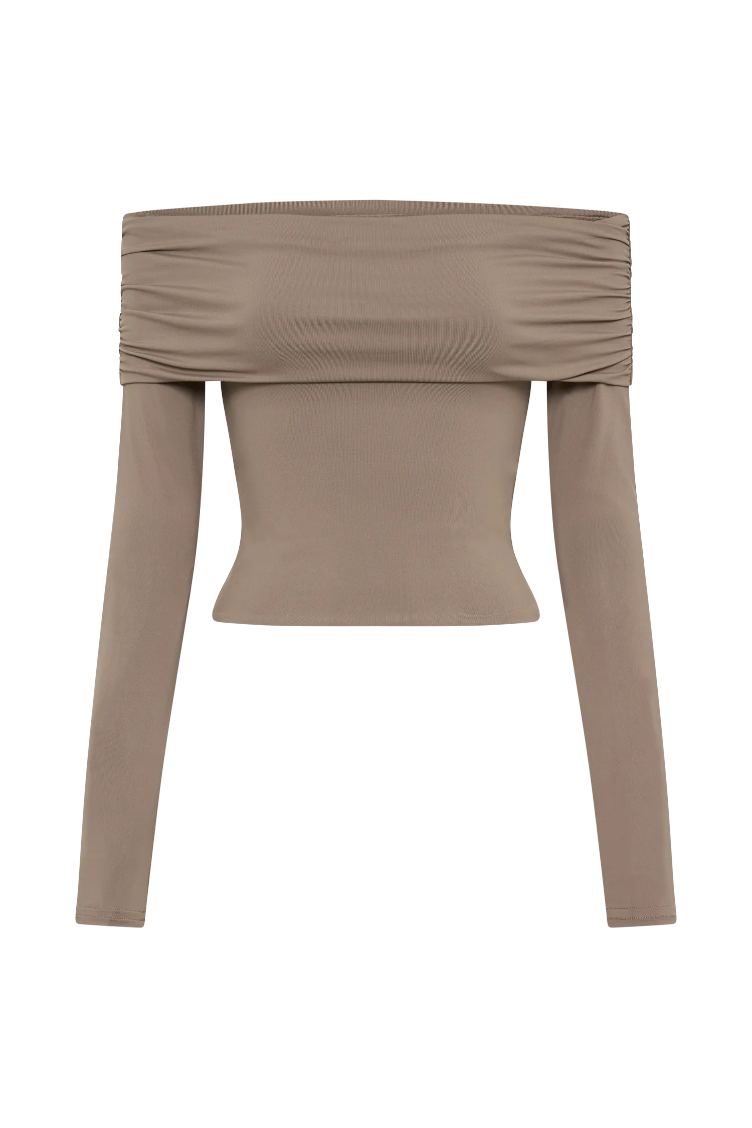 Lucinda Recycled Nylon Off Shoulder Top - Coco