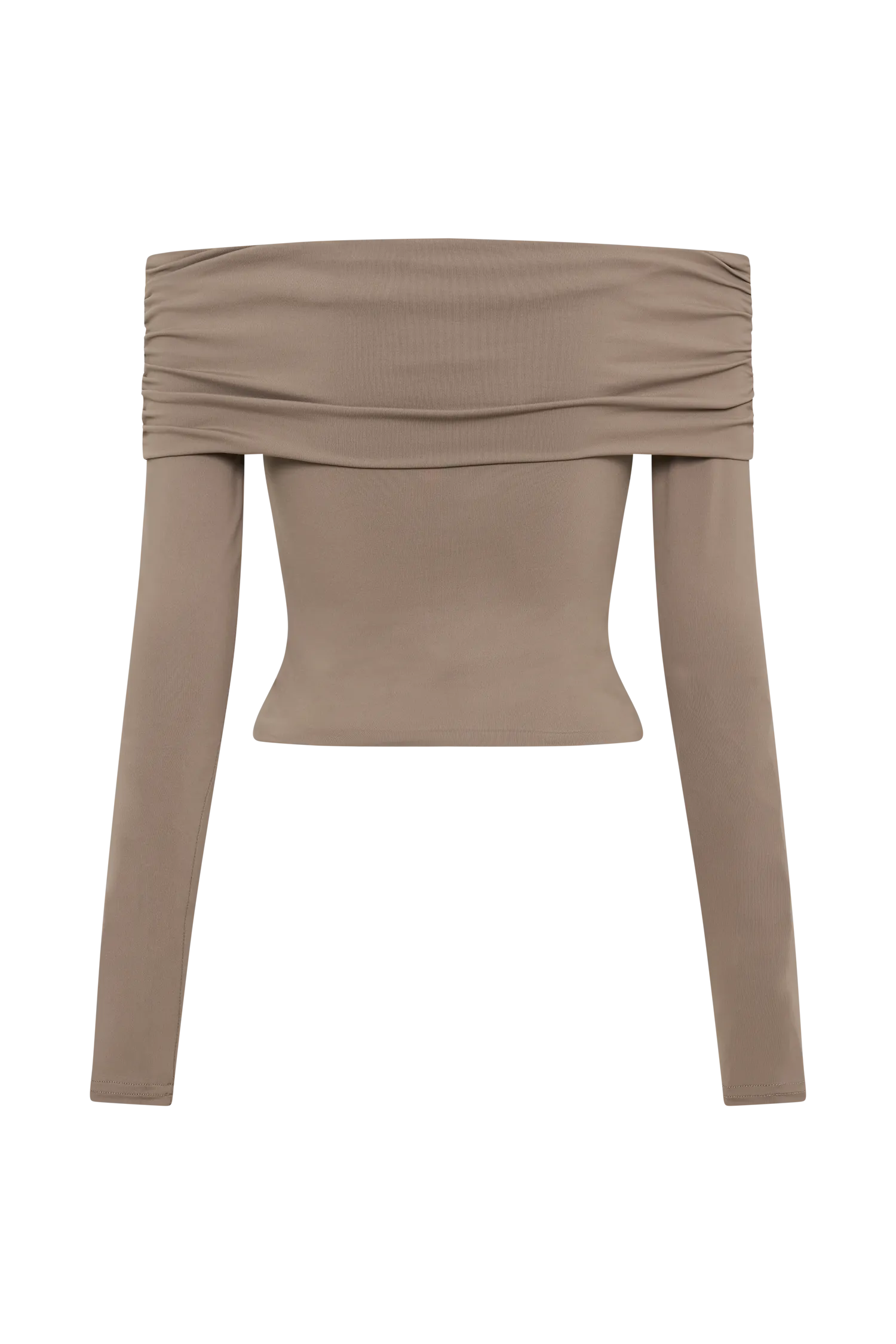 Lucinda Recycled Nylon Off Shoulder Top - Coco