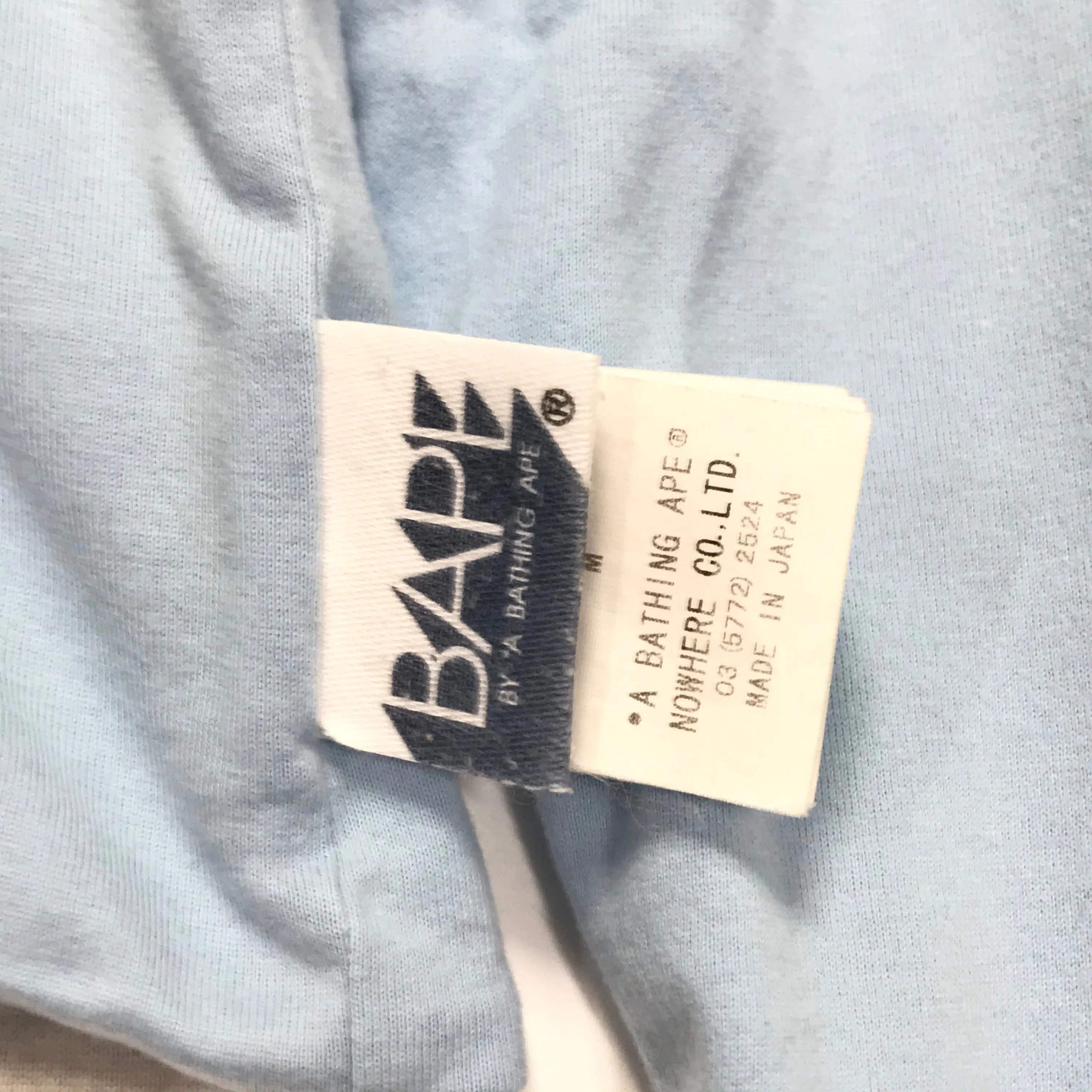 [M] A Bathing Ape Bape Camo / Neon Logo Reversible L/S Tee