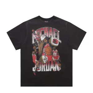 M J FLIGHT ESSENTIALS GRAPHIC OVERSIZED T-SHIRT