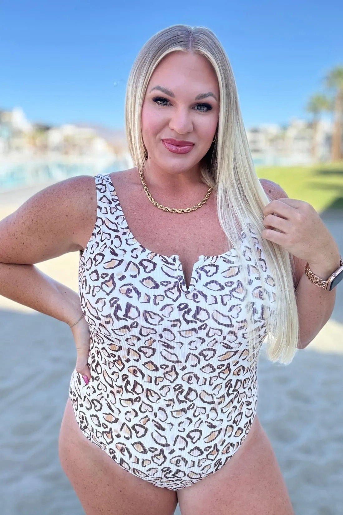 Madagascar Cheetah One Piece Swimsuit