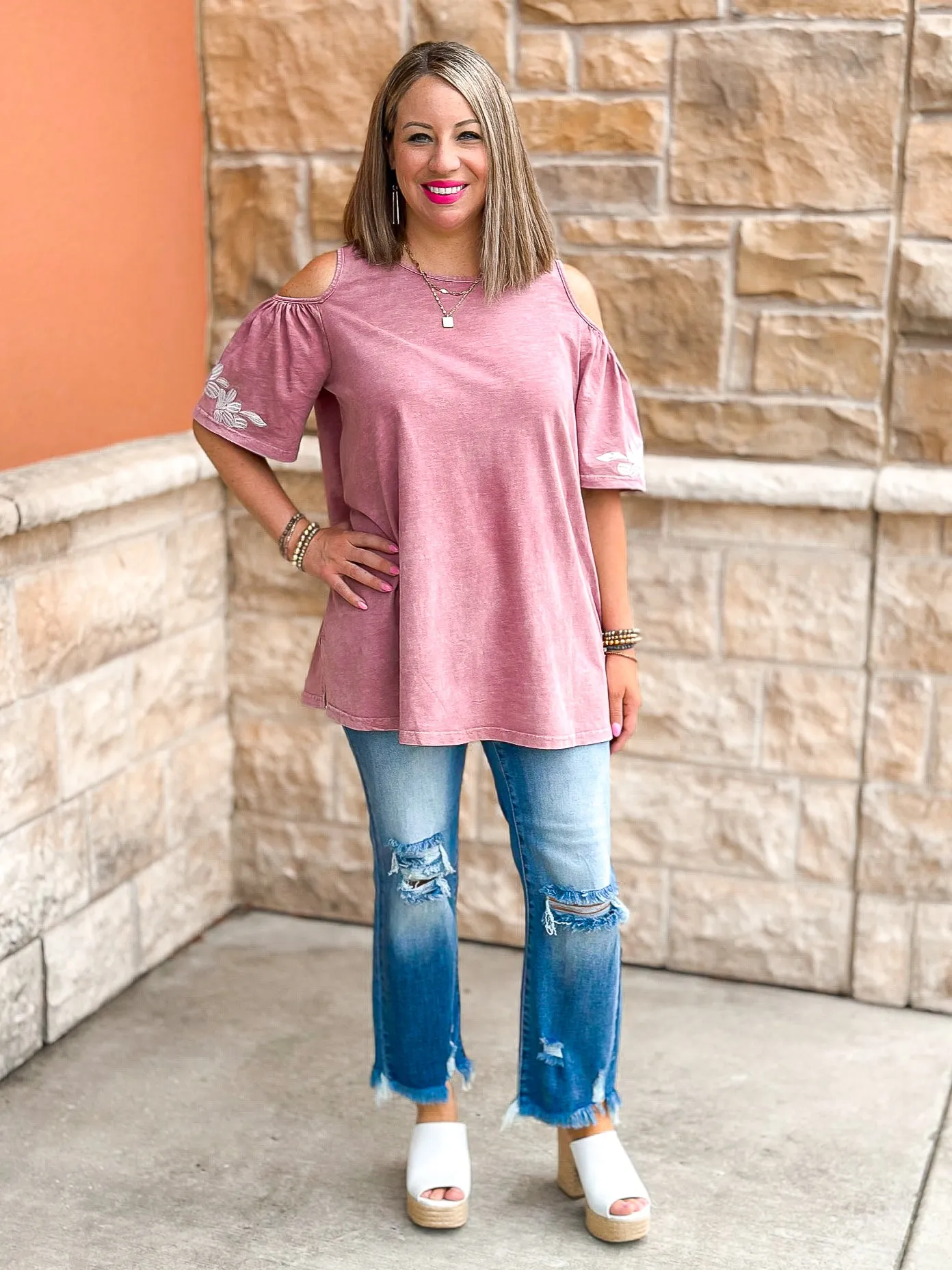 Madeline Mineral Wash Cold Shoulder