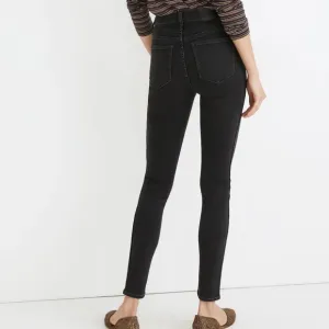 Madewell 10&quot; High-Rise Skinny Jeans in Robert Wash Button-Front Edition Size 27