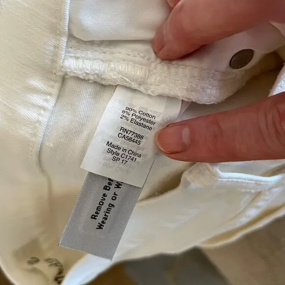 Madewell‎ 9&quot; High Riser Skinny Skinny Jeans White Size 26