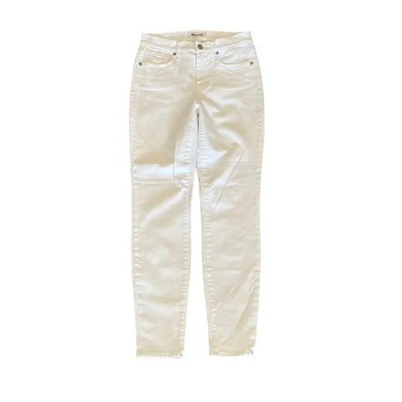 Madewell‎ 9&quot; High Riser Skinny Skinny Jeans White Size 26