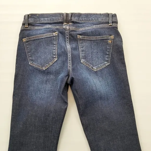 Madewell dark wash distressed skinny jeans sz 26