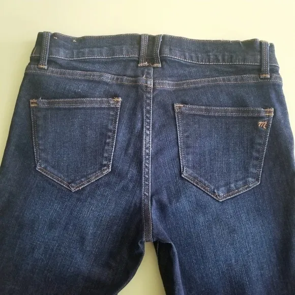 Madewell dark wash distressed skinny jeans sz 26