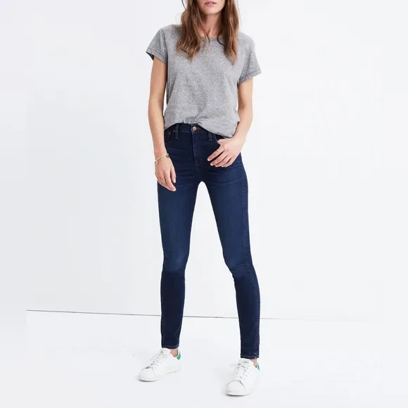 Madewell Hayes Wash 10-Inch High Rise Skinny Jeans Size 30