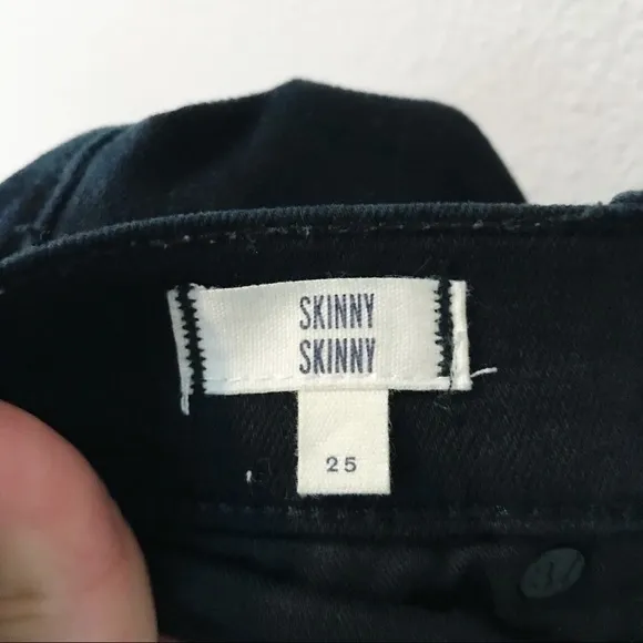 Madewell Skinny Skinny Zip Jeans Rebel Wash Sz 25
