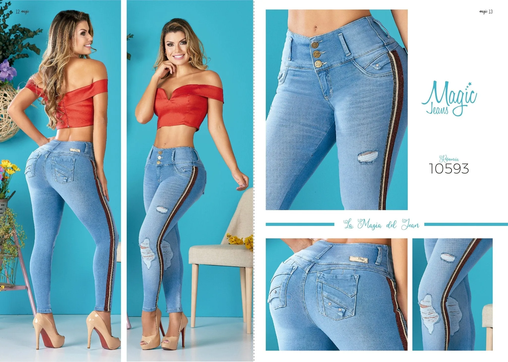 Magic Jeans 10593 100% Authentic Colombian Push Up Jeans