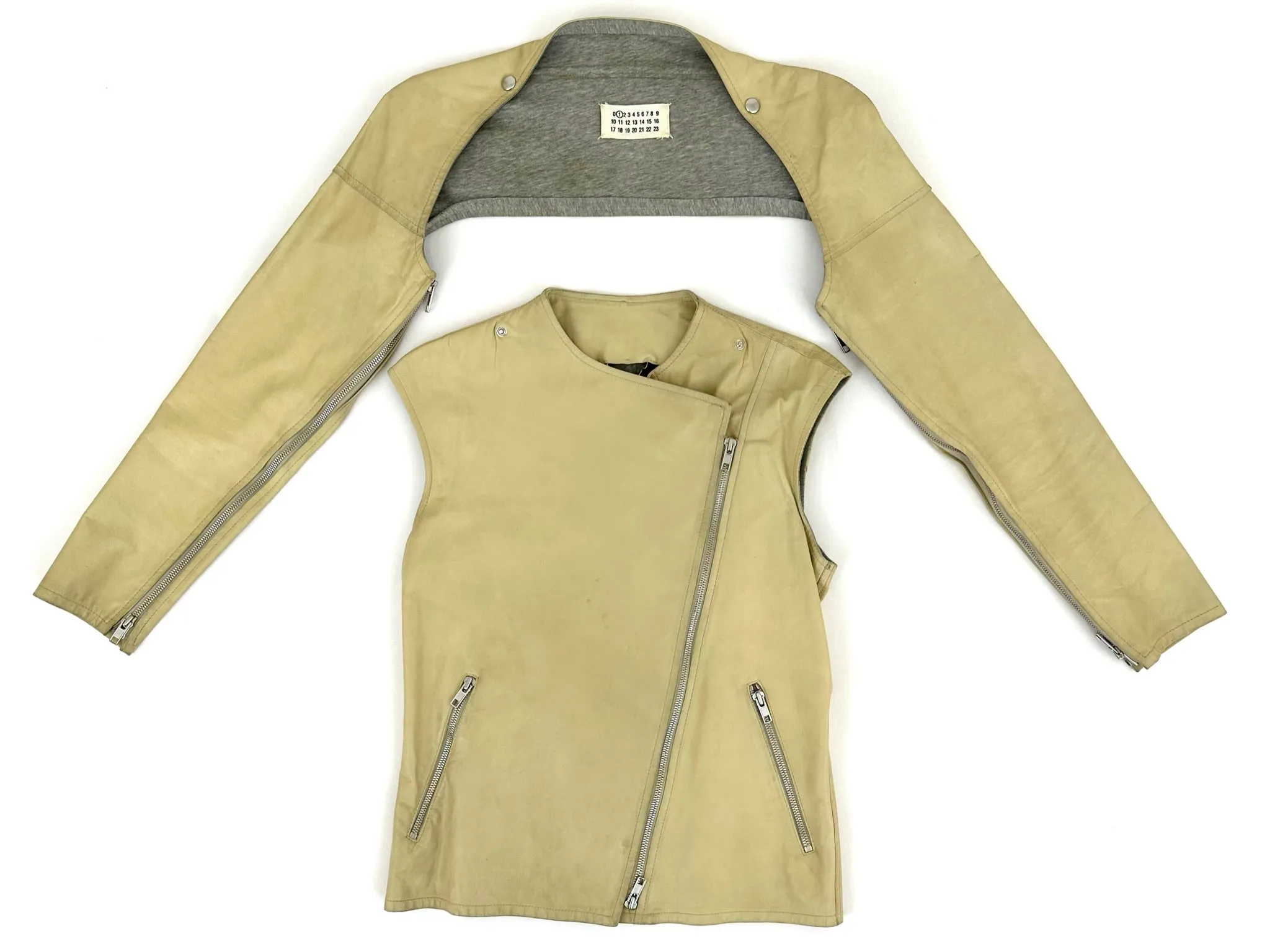 Maison Martin Margiela Leather Deconstructed Jacket