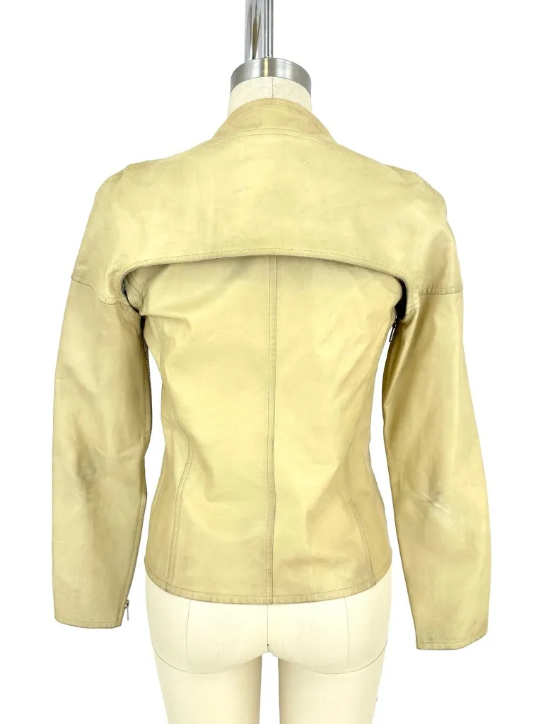 Maison Martin Margiela Leather Deconstructed Jacket