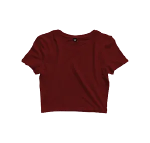 Maroon Crop Top