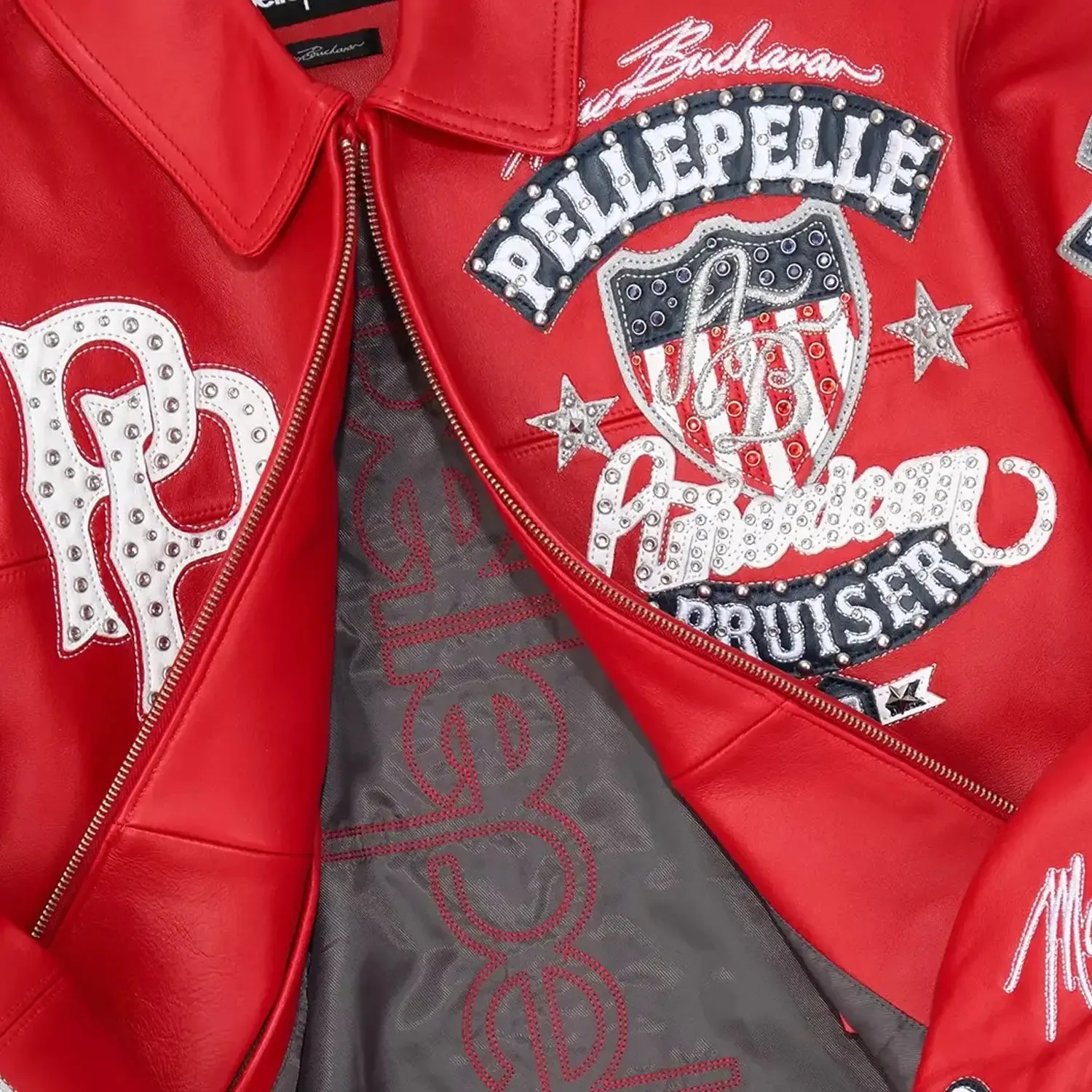 Men's American Bruiser Plush Leather Jacket