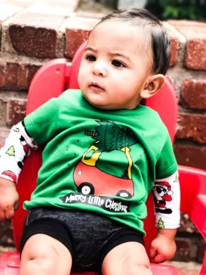 Merry Little Christmas Holiday Kid's Shirt Or Bodysuit