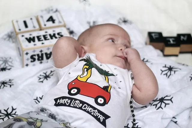 Merry Little Christmas Holiday Kid's Shirt Or Bodysuit