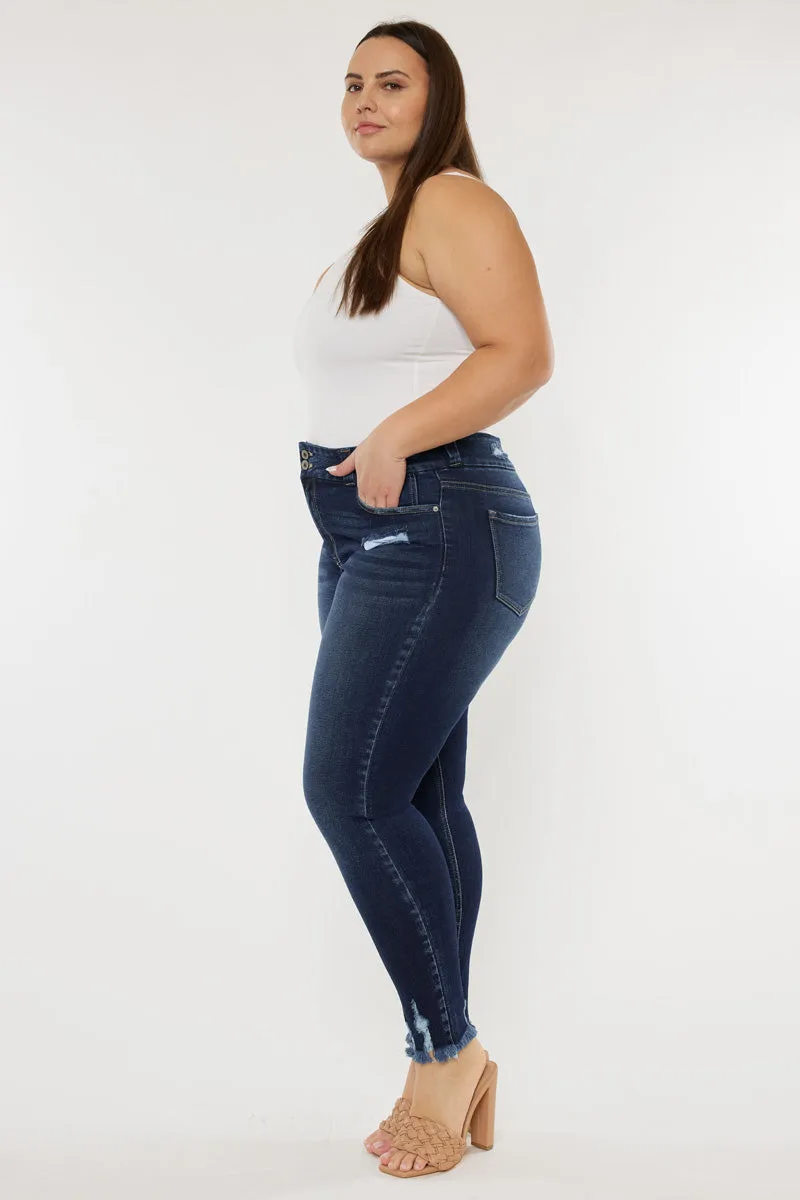 Miami High Rise Ankle Skinny Jeans (Plus Size)