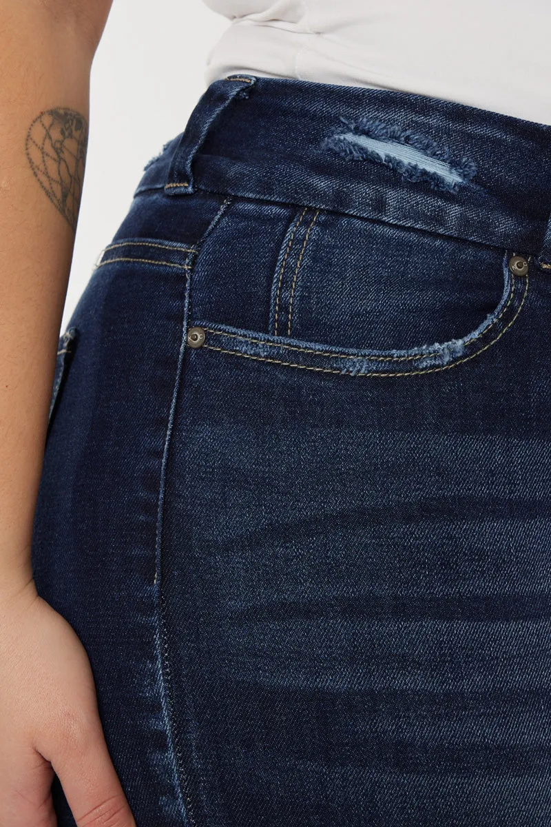 Miami High Rise Ankle Skinny Jeans (Plus Size)