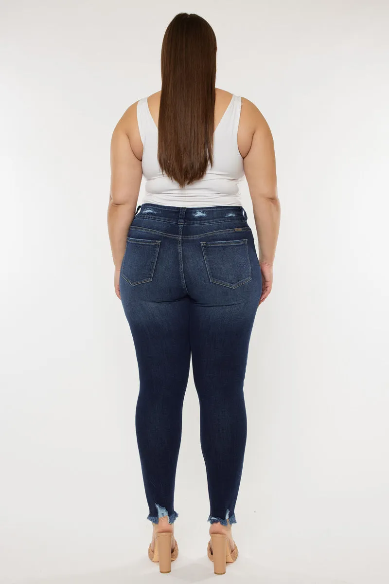 Miami High Rise Ankle Skinny Jeans (Plus Size)