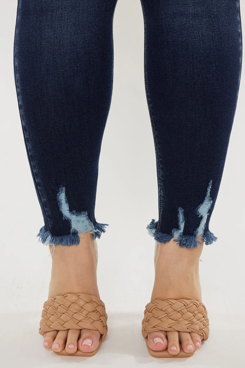 Miami High Rise Ankle Skinny Jeans (Plus Size)
