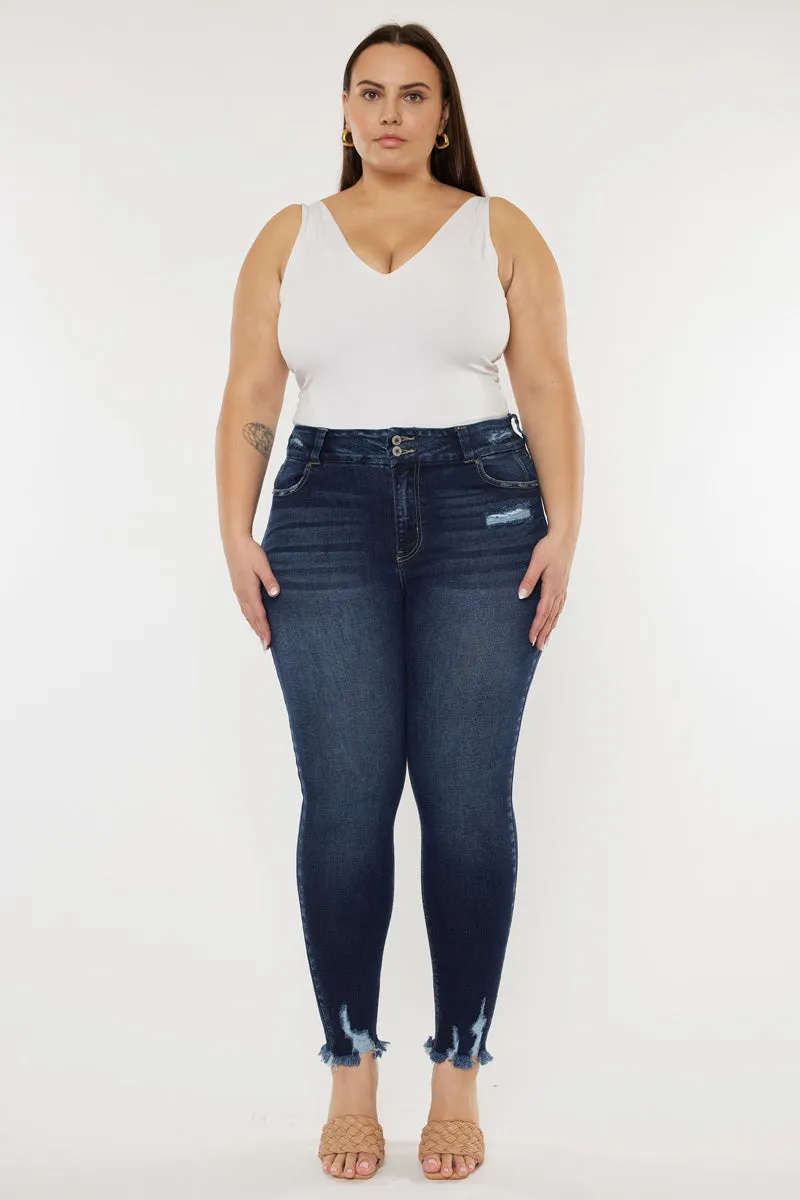 Miami High Rise Ankle Skinny Jeans (Plus Size)