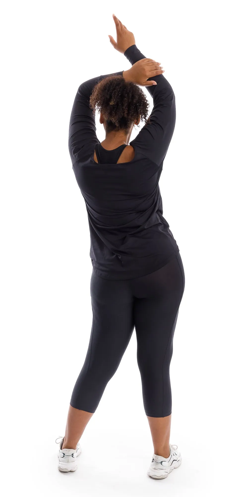 Midnight Off The Shoulder Long Sleeve Tee