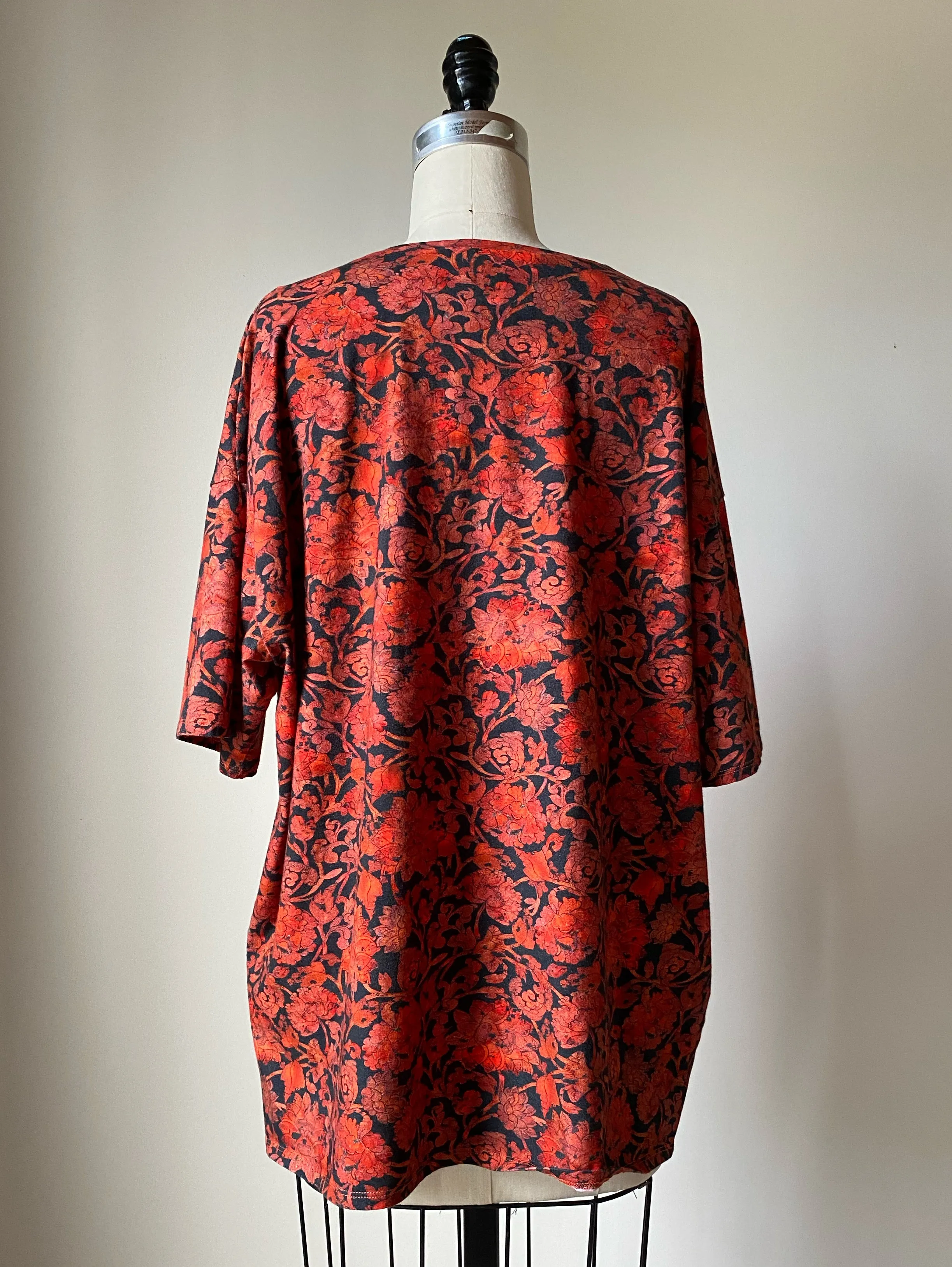 mongolian fore arm armor printed oversized t shirt