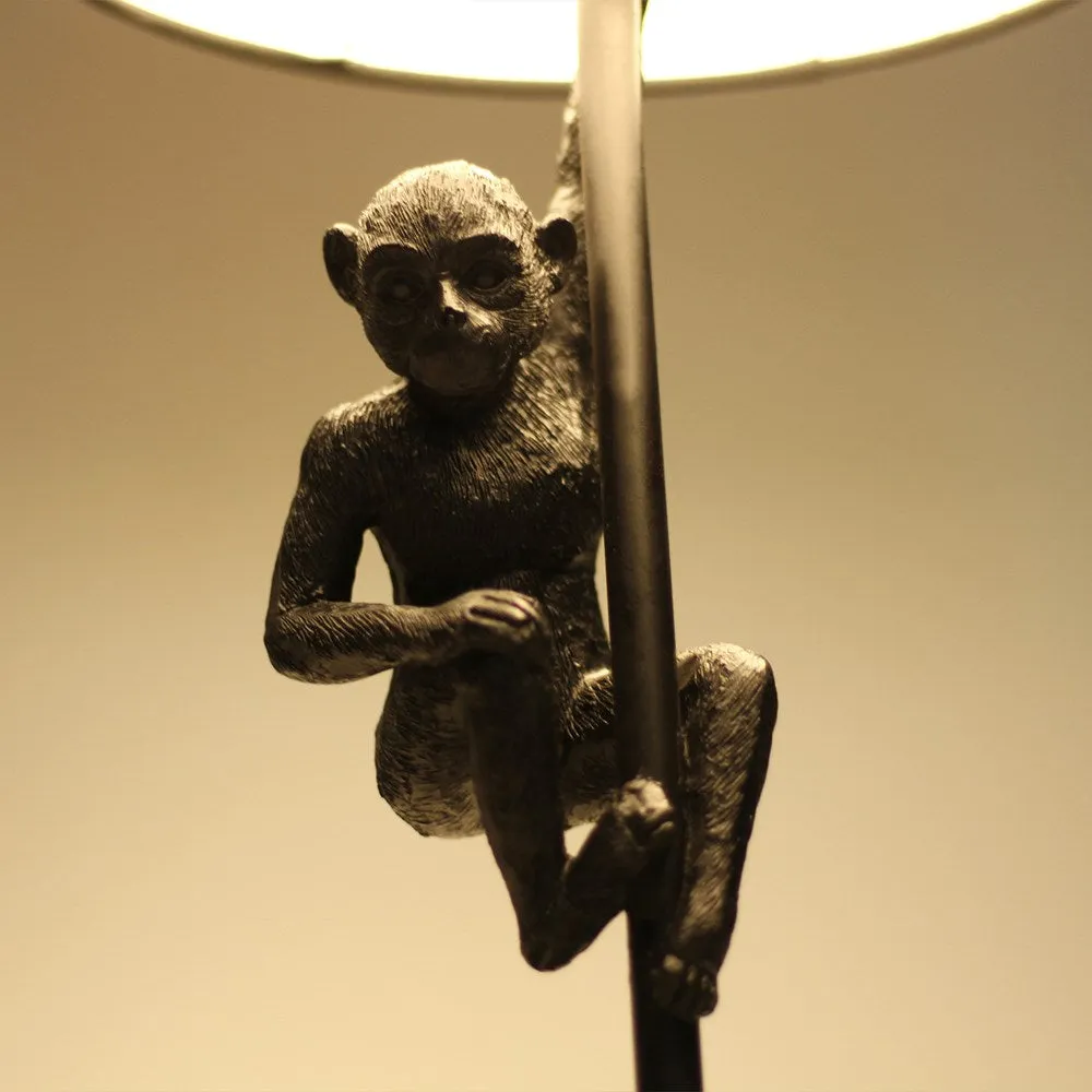 Monkey Hanging Table Lamp - Black