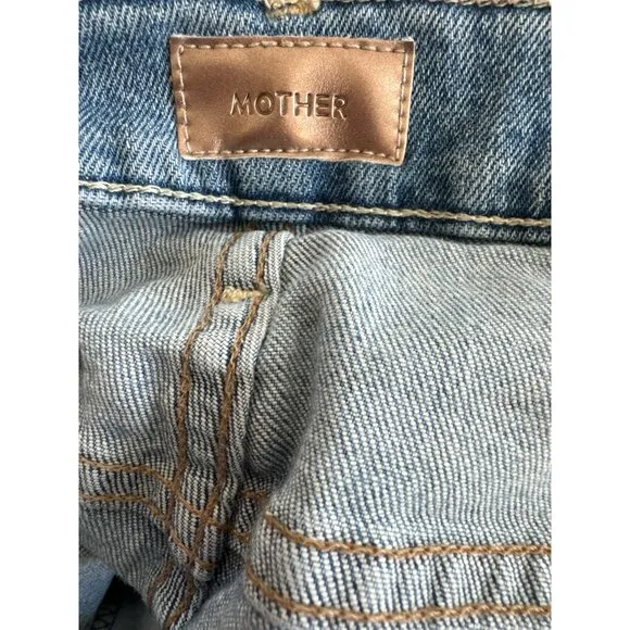 Mother Jeans The Stunner 26  Ankle Step Fray Exposed Secret Sister Destroyed