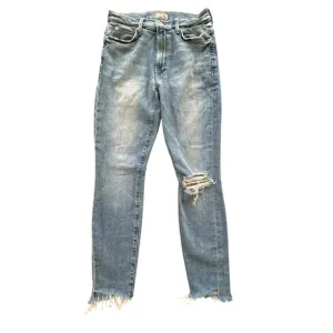 Mother Jeans The Stunner 26  Ankle Step Fray Exposed Secret Sister Destroyed
