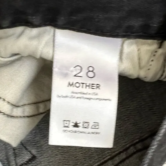 Mother The Beatnik Jeans ‘Driving in Neutral’ Washed Black Size 28/6