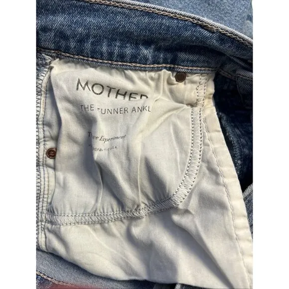 Mother The Stunner Ankle Jeans The Love Experiment  Womens's Sz 26 Button Fly