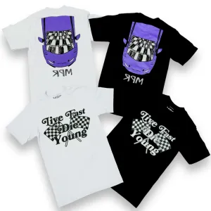 MPR “Live Fast Die Young” White Oversized T-shirt
