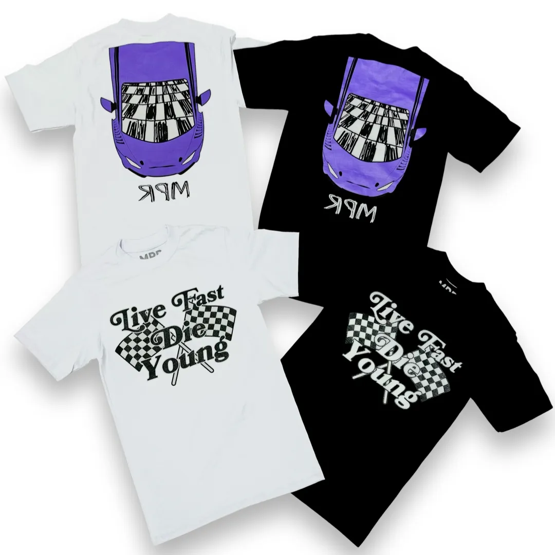 MPR “Live Fast Die Young” White Oversized T-shirt