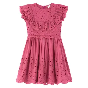 Naomi Embroidered Mini Dress - Mauve