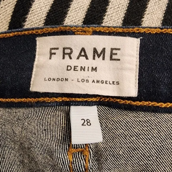 NEW Frame Dublin le Skinny de Jeanne #1470 Cut Off Ankle Luxury Jeans Spring