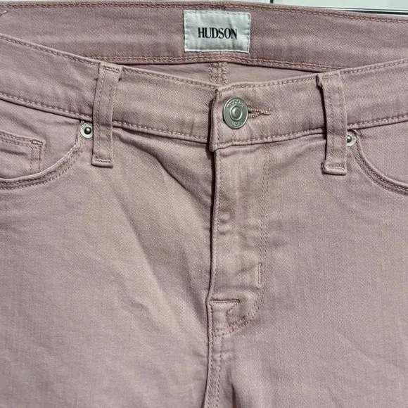 New Hudson dusty pink Krista super skinny ankle Jeans 29