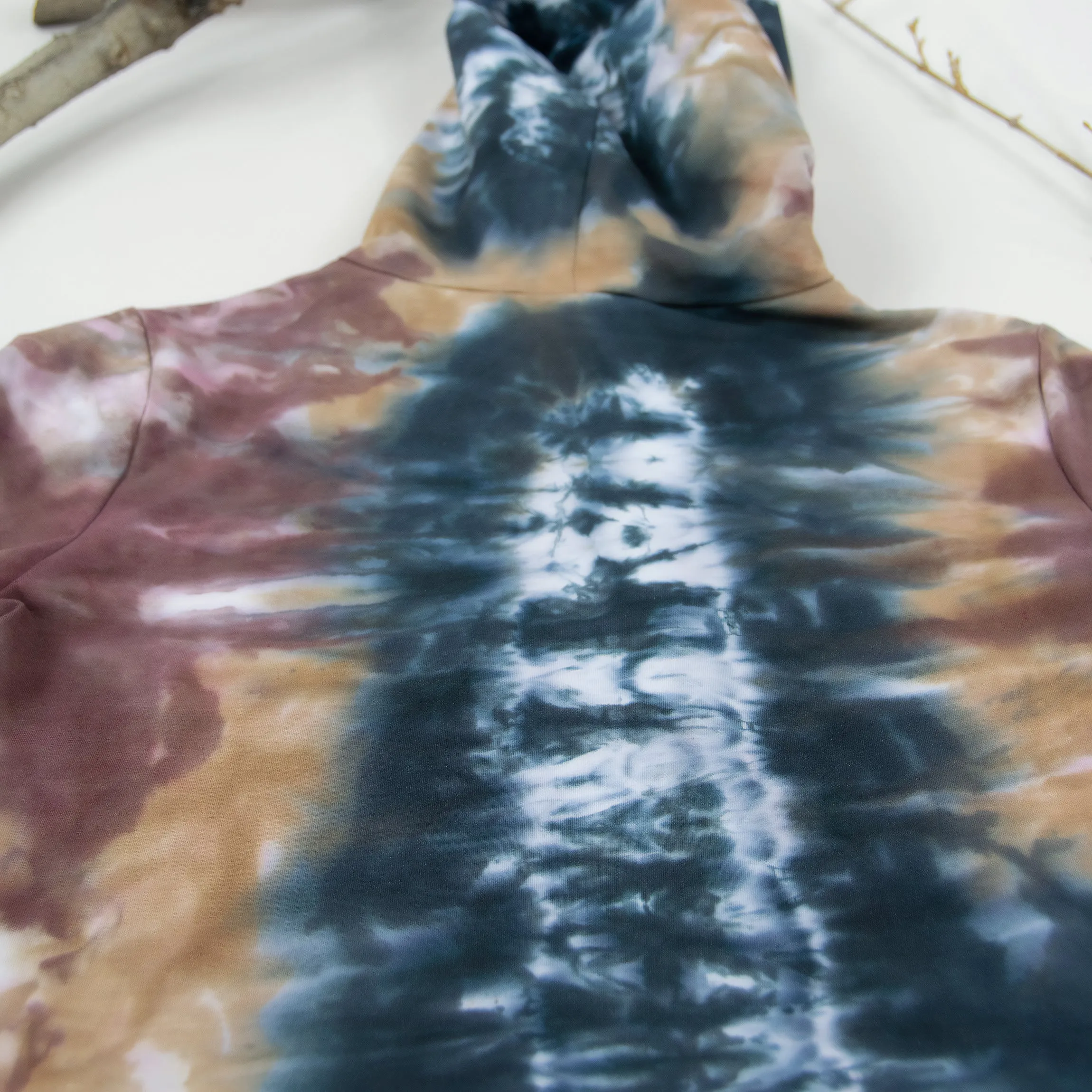 Nissa Tie Dye Hoodie Crop Top