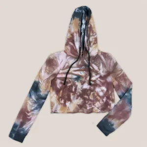 Nissa Tie Dye Hoodie Crop Top