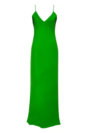 Noa Long Slip Dress Apple Green