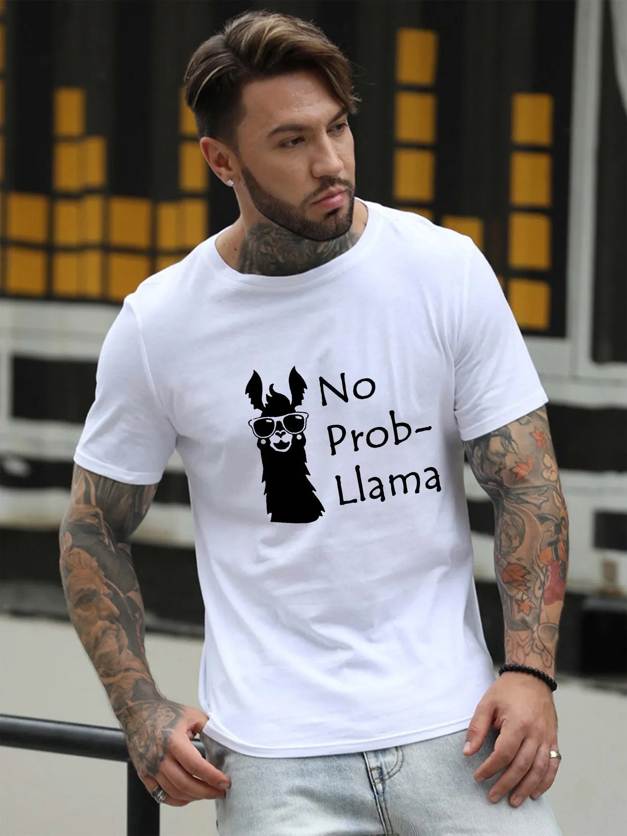 No?Prob?llama Men's T-shirt