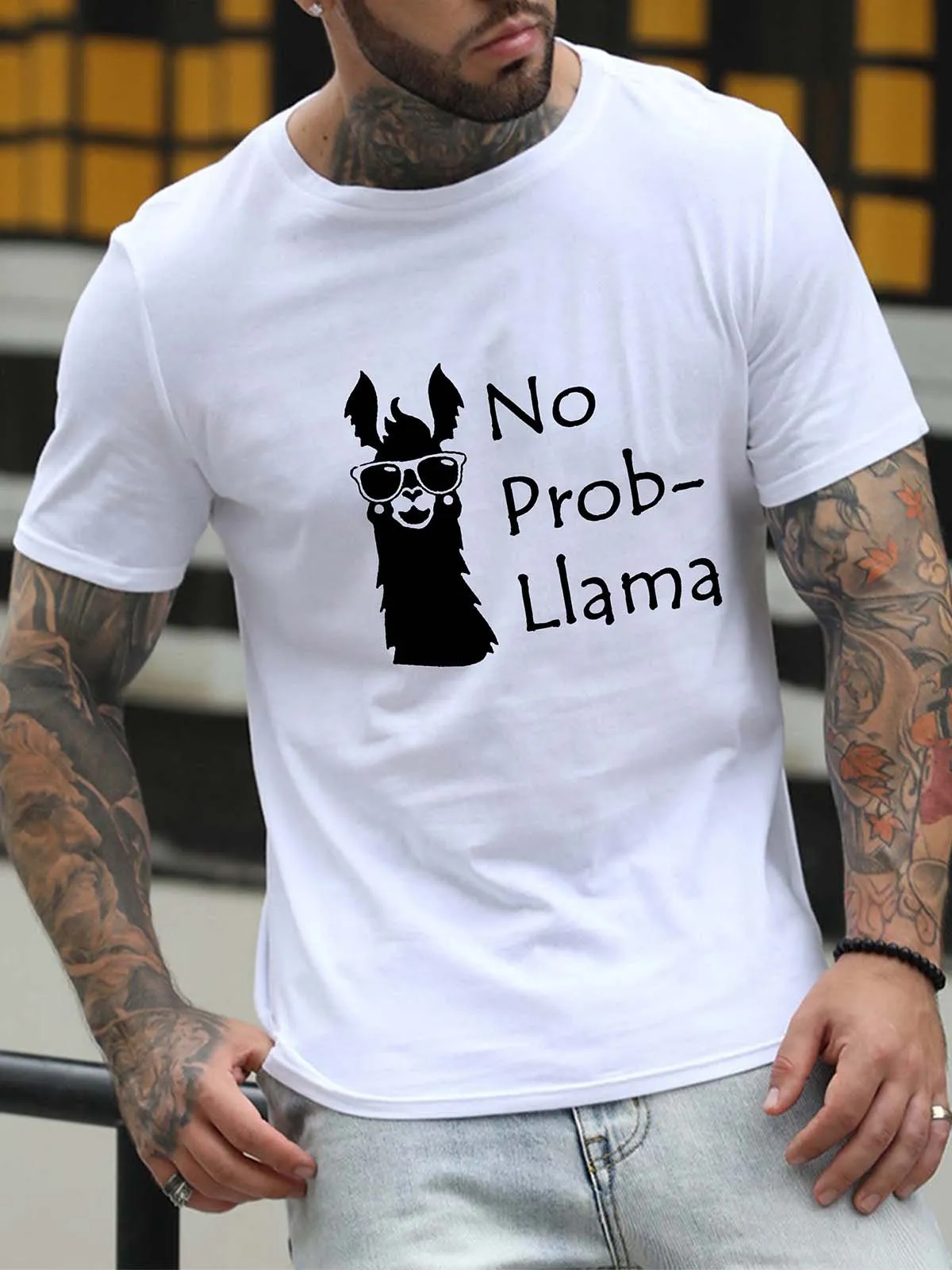 No?Prob?llama Men's T-shirt