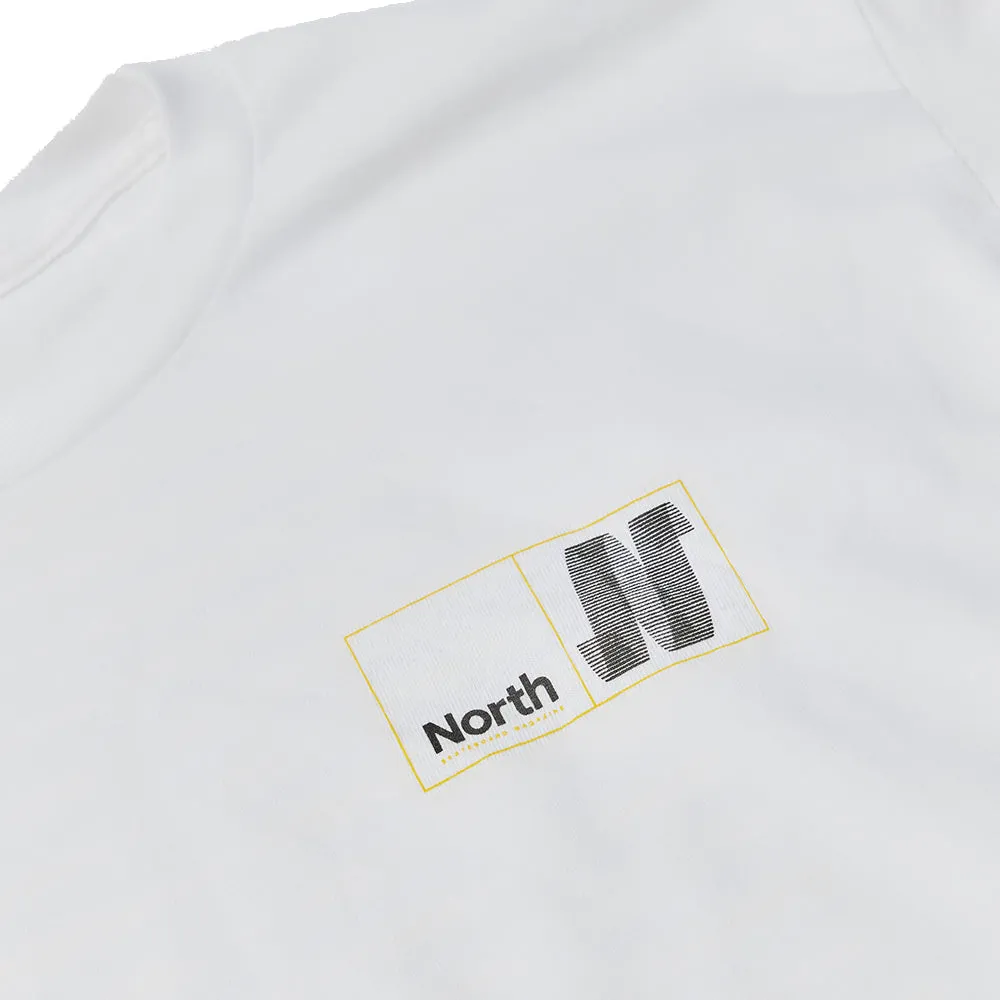 North N Logo T Shirt White/Black/Yellow