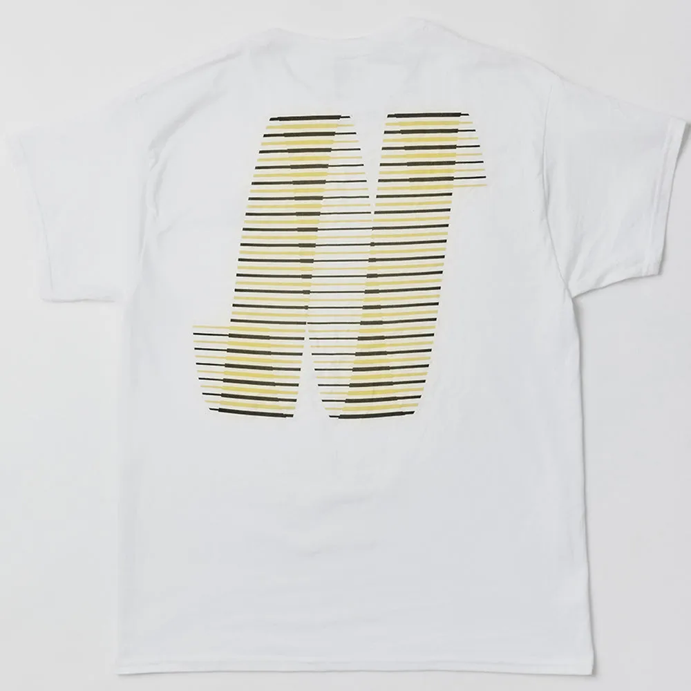 North N Logo T Shirt White/Black/Yellow