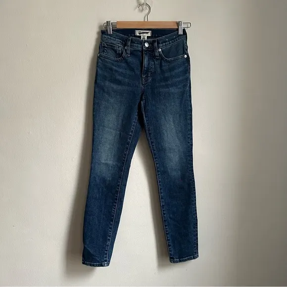NWOT Madewell Petite Mid-Rise Skinny Jeans in Ravine Wash nn773 size 24