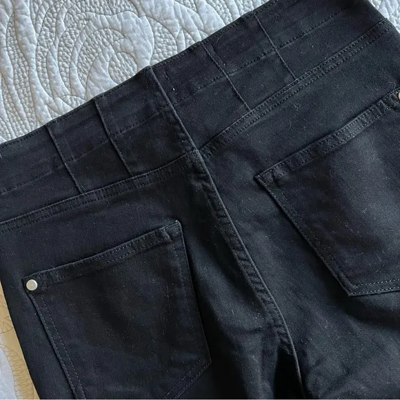 NWT - Anthropologie - Pilcro - Corset Mid-Rise Skinny Jeans - Cline Wash (Black)