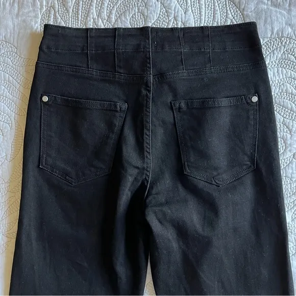 NWT - Anthropologie - Pilcro - Corset Mid-Rise Skinny Jeans - Cline Wash (Black)