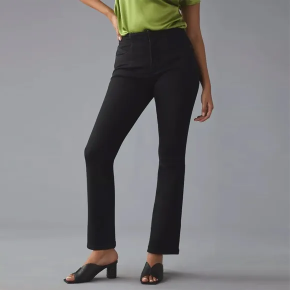NWT - Anthropologie - Pilcro - Corset Mid-Rise Skinny Jeans - Cline Wash (Black)
